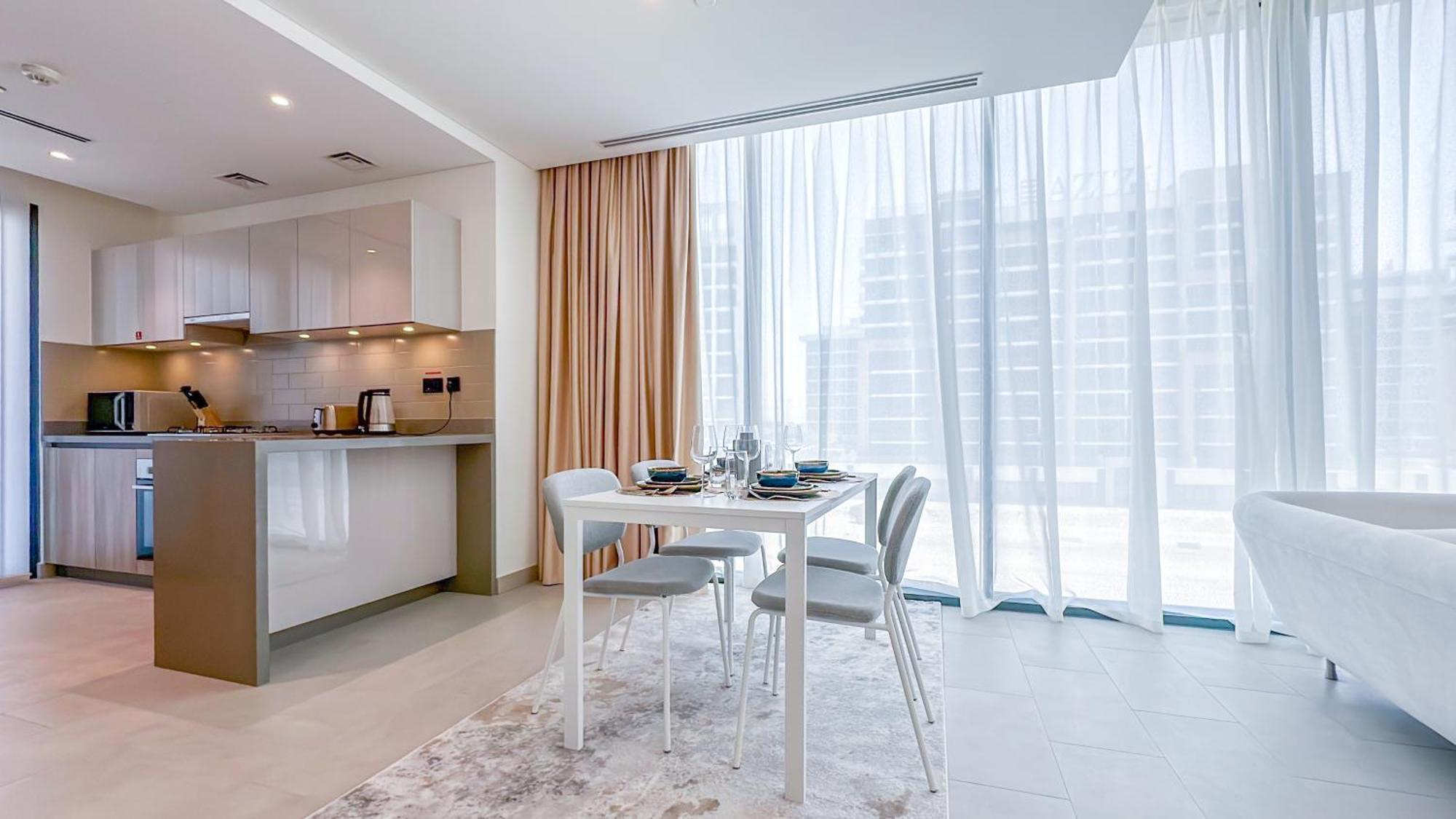 Spacious 2br, Sobha Waves, Family-friendly - 3ab11 Apartment *